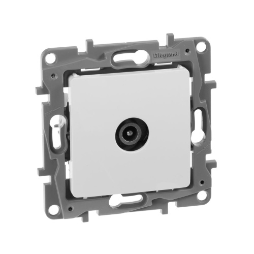 Розетка TV проходная, 15дБ Белый Legrand Etika