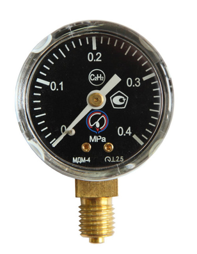 Манометр 4 МРа  ацетилен