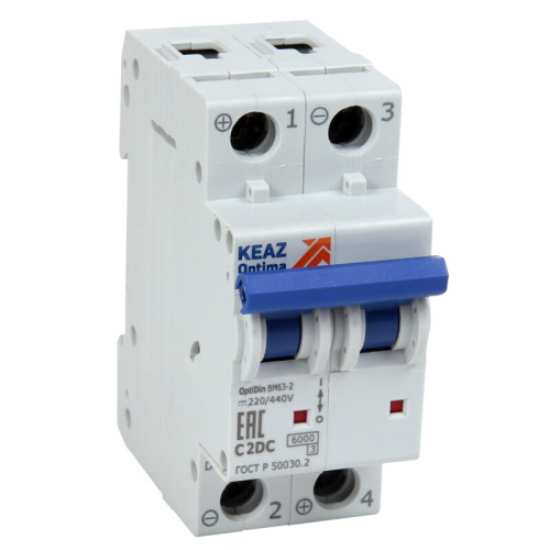 Автомат OptiDin BM63-2C3-DC-УХЛ3 
