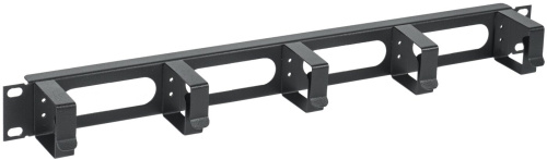 Кабельный органайзер 19" 1U, 5 колец, черный ITK